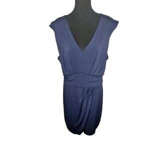 Elegant Navy Midi Dress